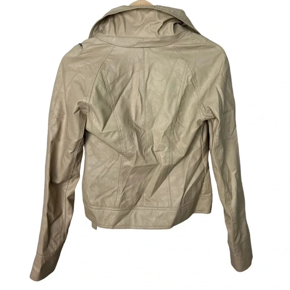 Jack • Moto Faux Leather Asymmetrical Zip Jacket - Picture 3 of 8